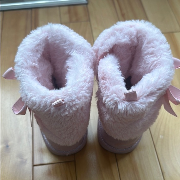 Pink Furry Boots slippers very cute size shoes 8 - Picture 8 of 8